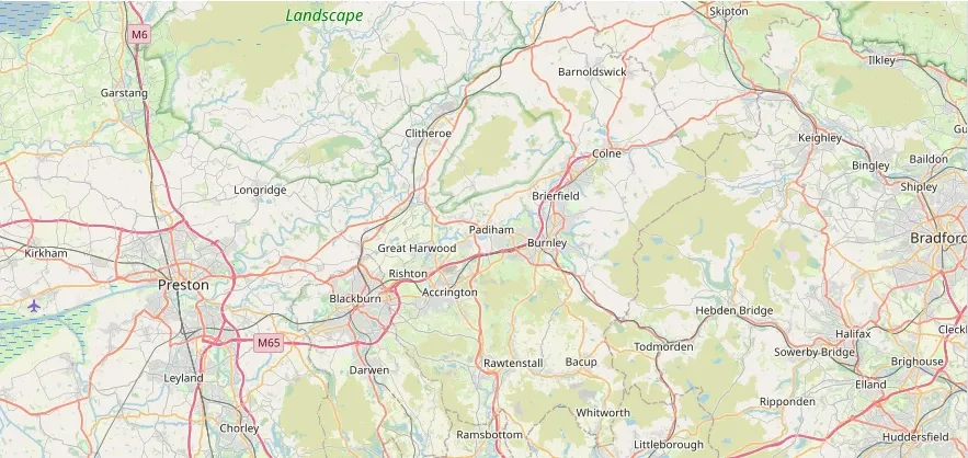 Map of the Burnley area we cover